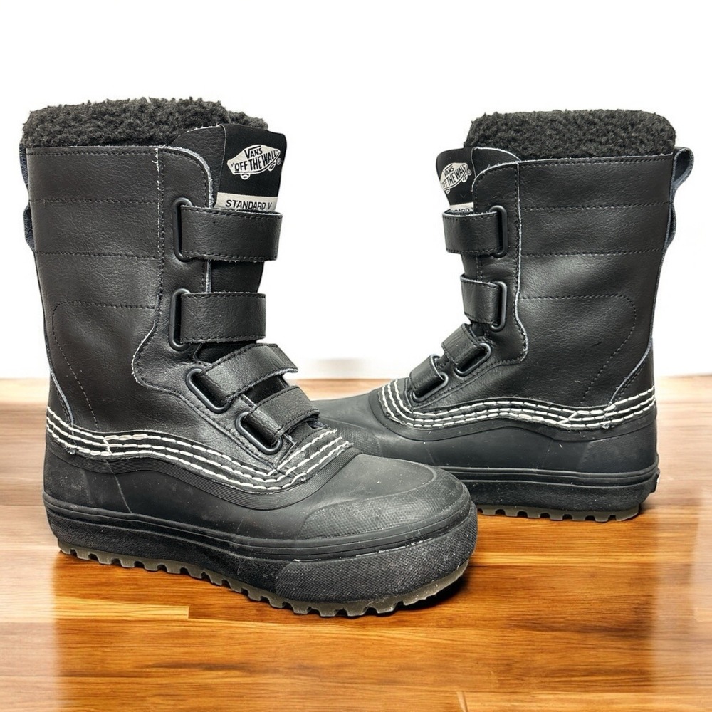 VANS Black Standard V Snow Boots MTE Waterproof Men's Size 4.5 / Women Size 6